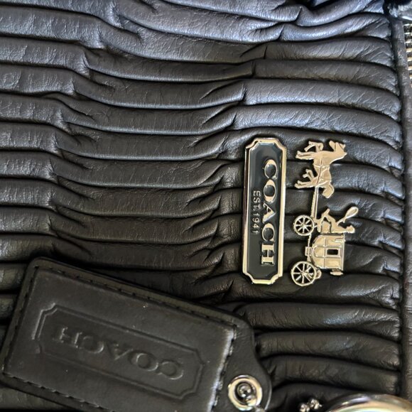 Coach Madison Gathered Leather Sophia Satchel - Picture 11 of 12